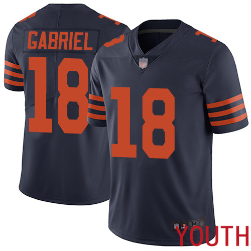 Chicago Bears Limited Navy Blue Youth Taylor Gabriel Jersey NFL Football #18 Rush Vapor Untouchable->youth nfl jersey->Youth Jersey